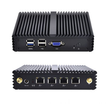 QOTOM Mini PC Q190G4N with 4 Gigabit LAN ports, Preload pfSense Router/ Firewall, x86 Mini PC Linux